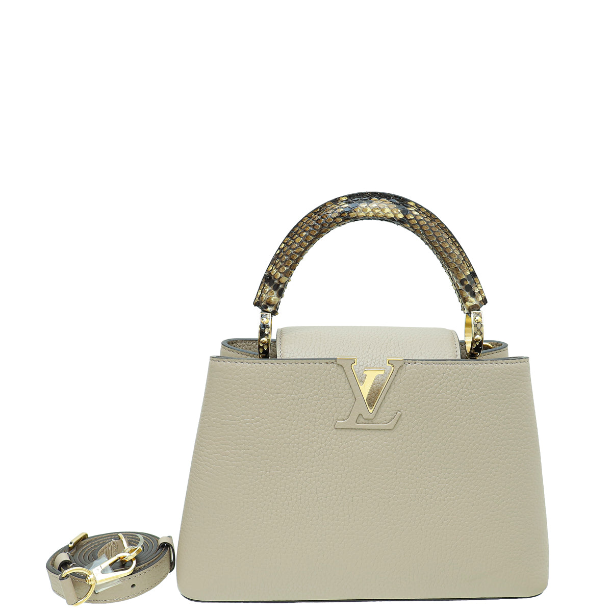 Louis Vuitton Galet Python Handle Capucines BB Bag-Louis Vuitton-THE CLOSET