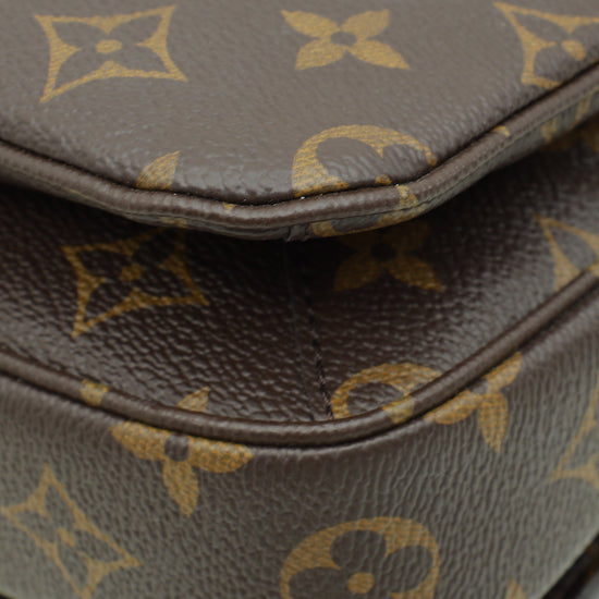 Louis Vuitton Brown Monogram Pochette Metis