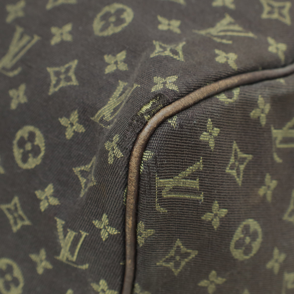 Louis Vuitton Monogram Brown Mini Lin Speedy 30 Bag