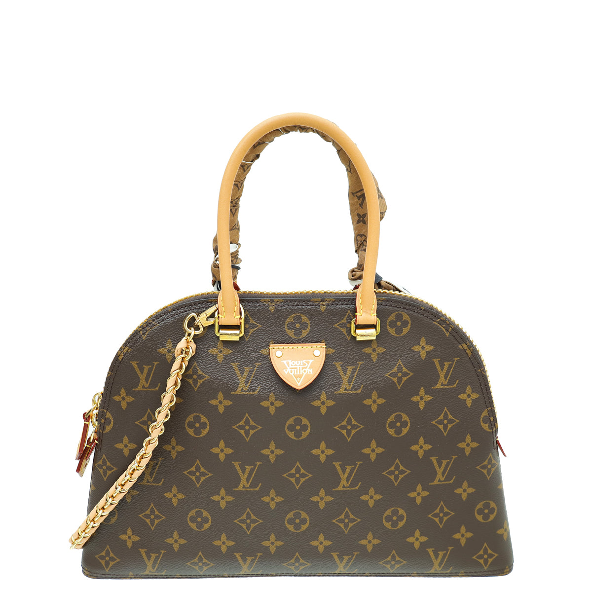 Louis Vuitton Brown Monogram Moon Alma Bag W/ Twilly-Louis Vuitton-THE CLOSET