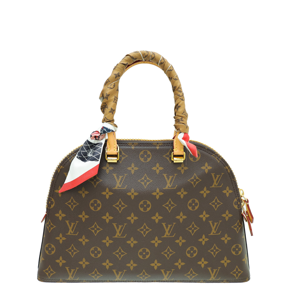 Louis Vuitton Brown Monogram Moon Alma Bag W/ Twilly-Louis Vuitton-THE CLOSET