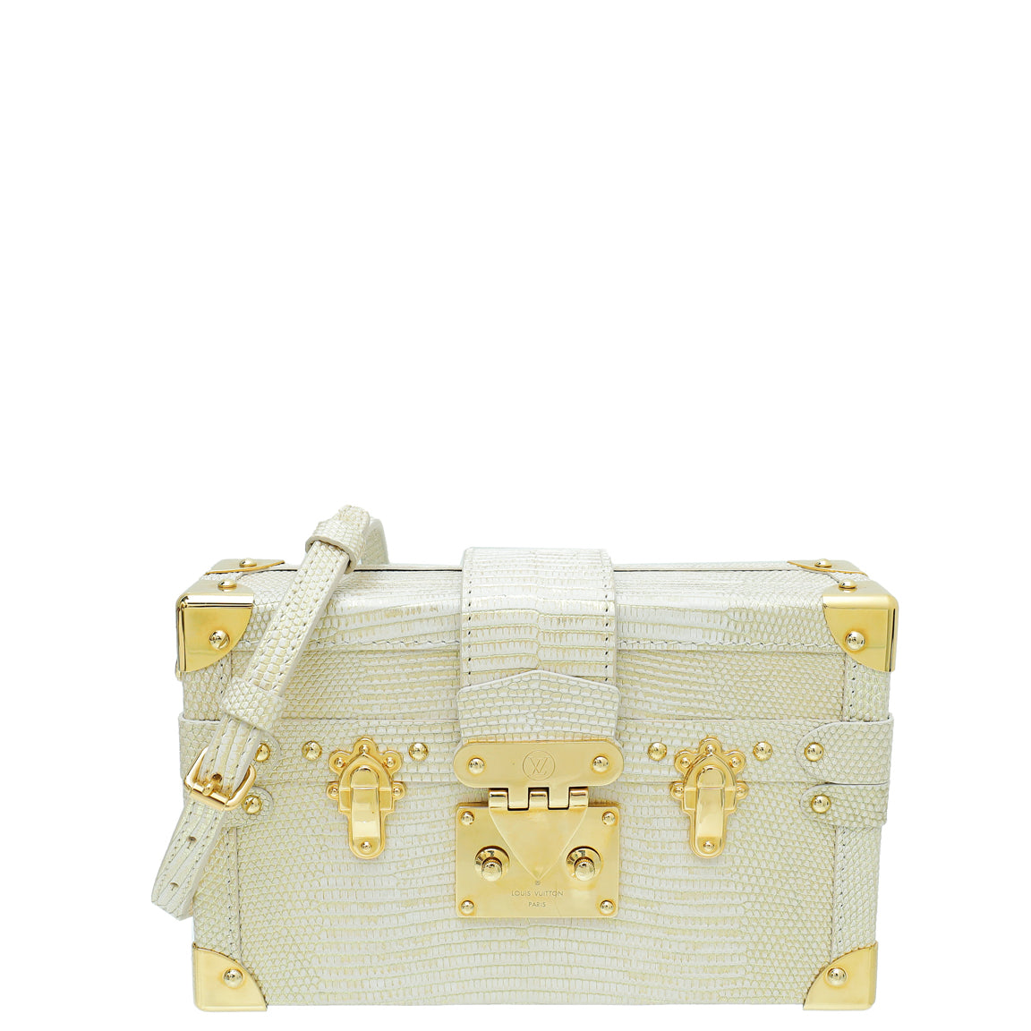 Louis Vuitton Bicolor Lizard Petite Malle Bag-Louis Vuitton-THE CLOSET