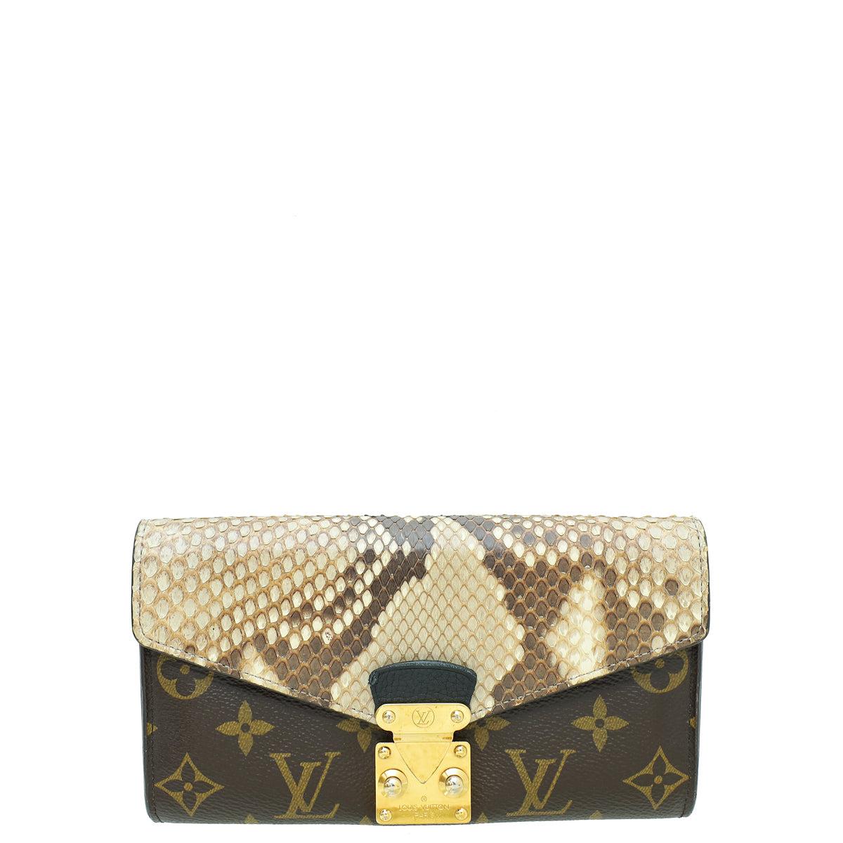 Louis Vuitton Tricolor Monogram Python Pallas Wallet-Louis Vuitton-THE CLOSET