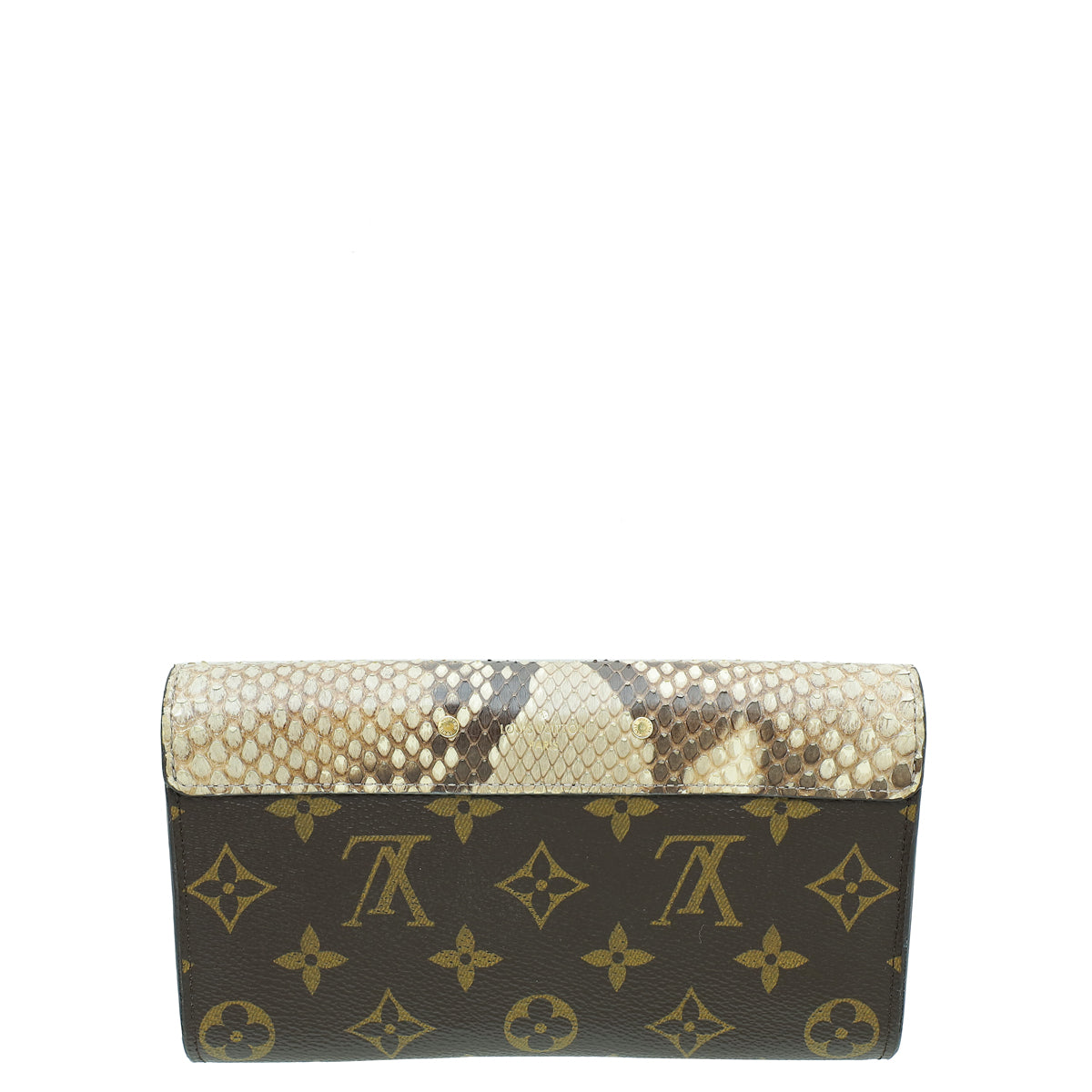 Louis Vuitton Tricolor Monogram Python Pallas Wallet-Louis Vuitton-THE CLOSET