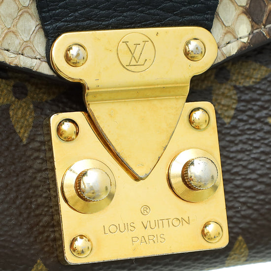 Louis Vuitton Tricolor Monogram Python Pallas Wallet
