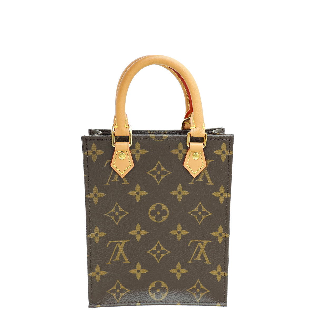 Louis Vuitton Brown Monogram Petit Sac Plat Bag