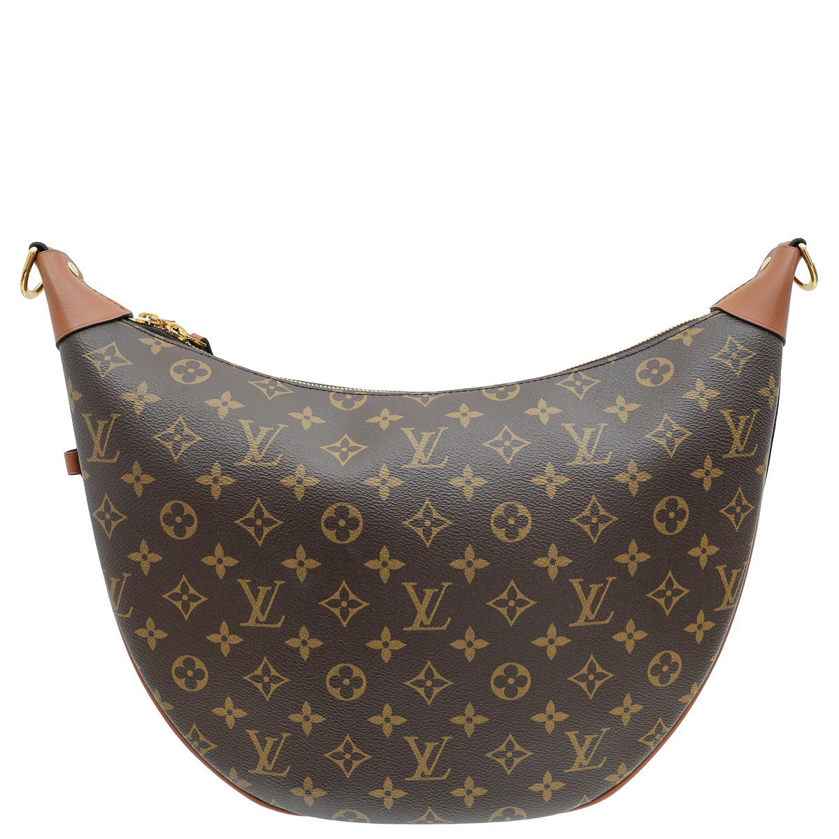 Louis Vuitton Brown Monogram & Monogram Reverse Loop Hobo Bag-Louis Vuitton-THE CLOSET