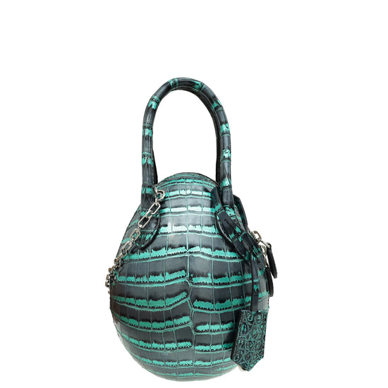 Louis Vuitton Bicolor Metallic Alligator Egg Bag