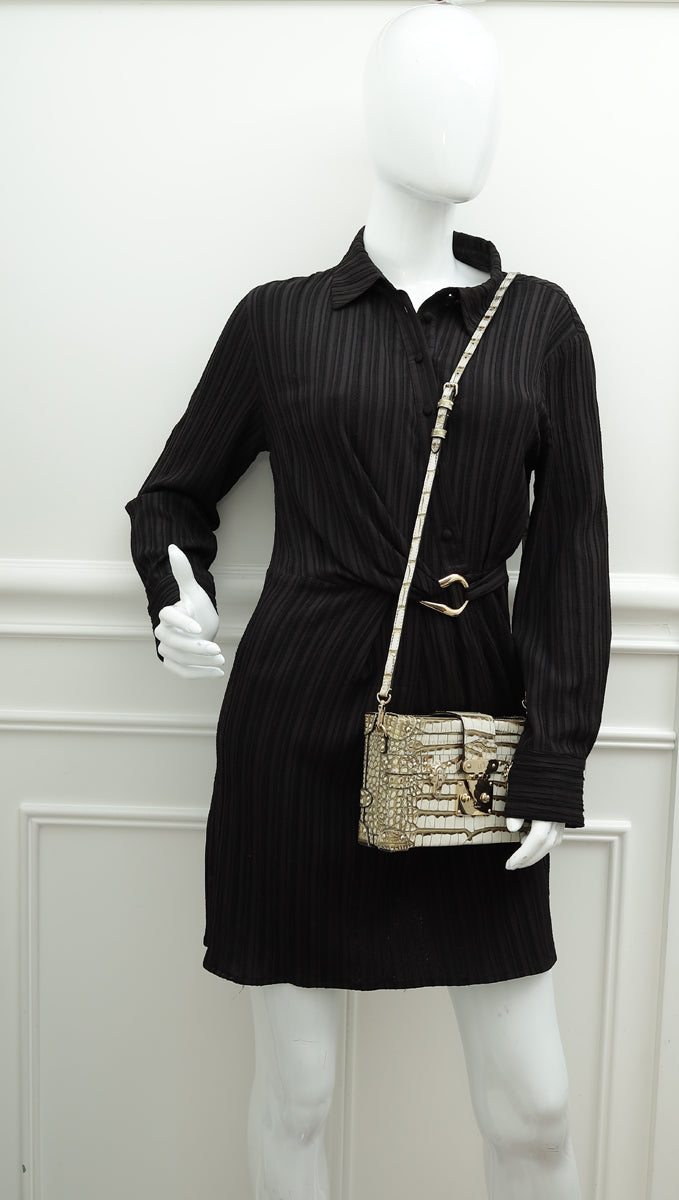 Louis Vuitton Bicolor Alligator Petite Malle Bag-Louis Vuitton-THE CLOSET