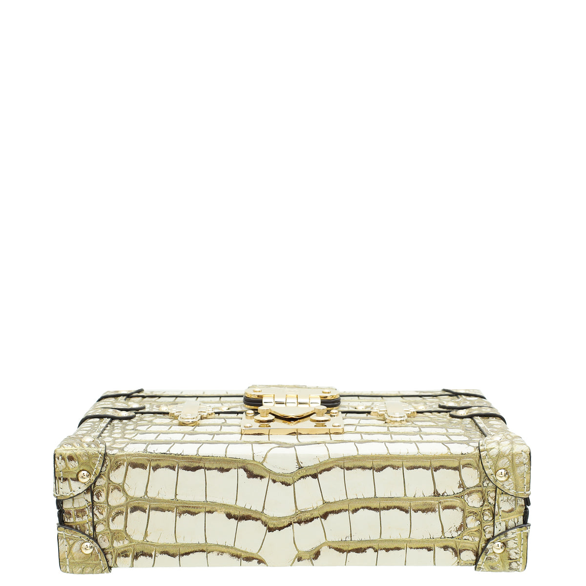 Louis Vuitton Bicolor Alligator Petite Malle Bag-Louis Vuitton-THE CLOSET