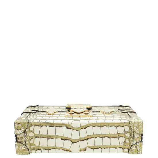 Louis Vuitton Bicolor Alligator Petite Malle Bag-Louis Vuitton-THE CLOSET