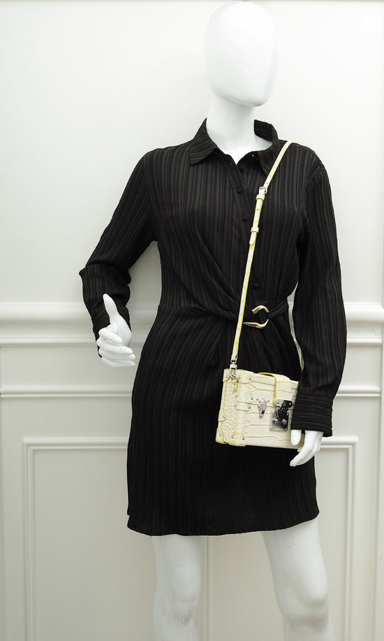 Louis Vuitton Bicolor Matte Alligator Petite Malle Bag-Louis Vuitton-THE CLOSET