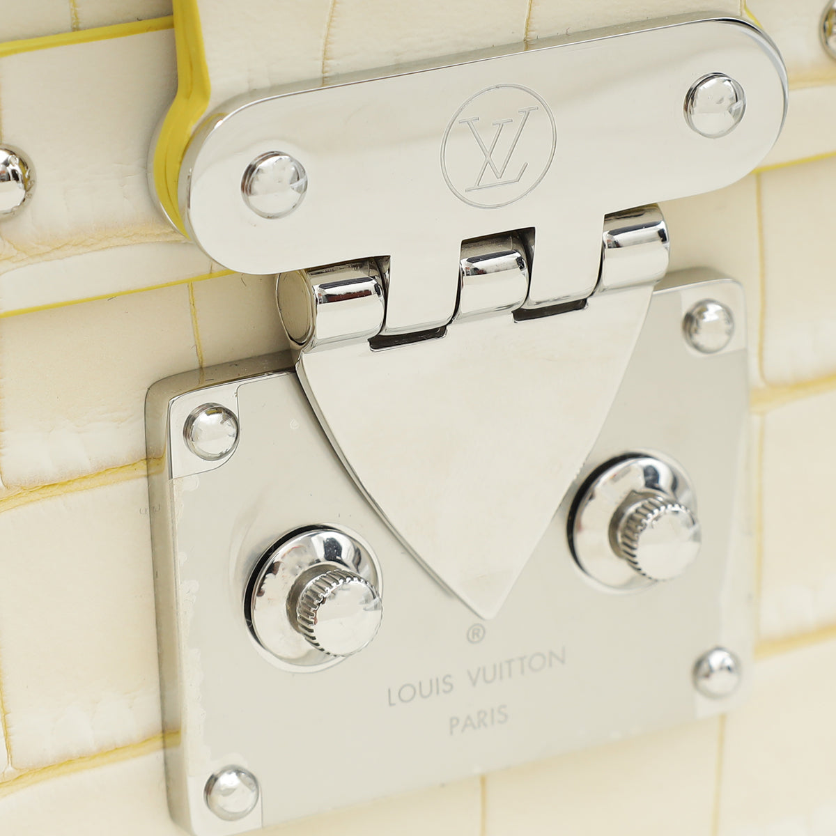 Louis Vuitton Bicolor Matte Alligator Petite Malle Bag-Louis Vuitton-THE CLOSET