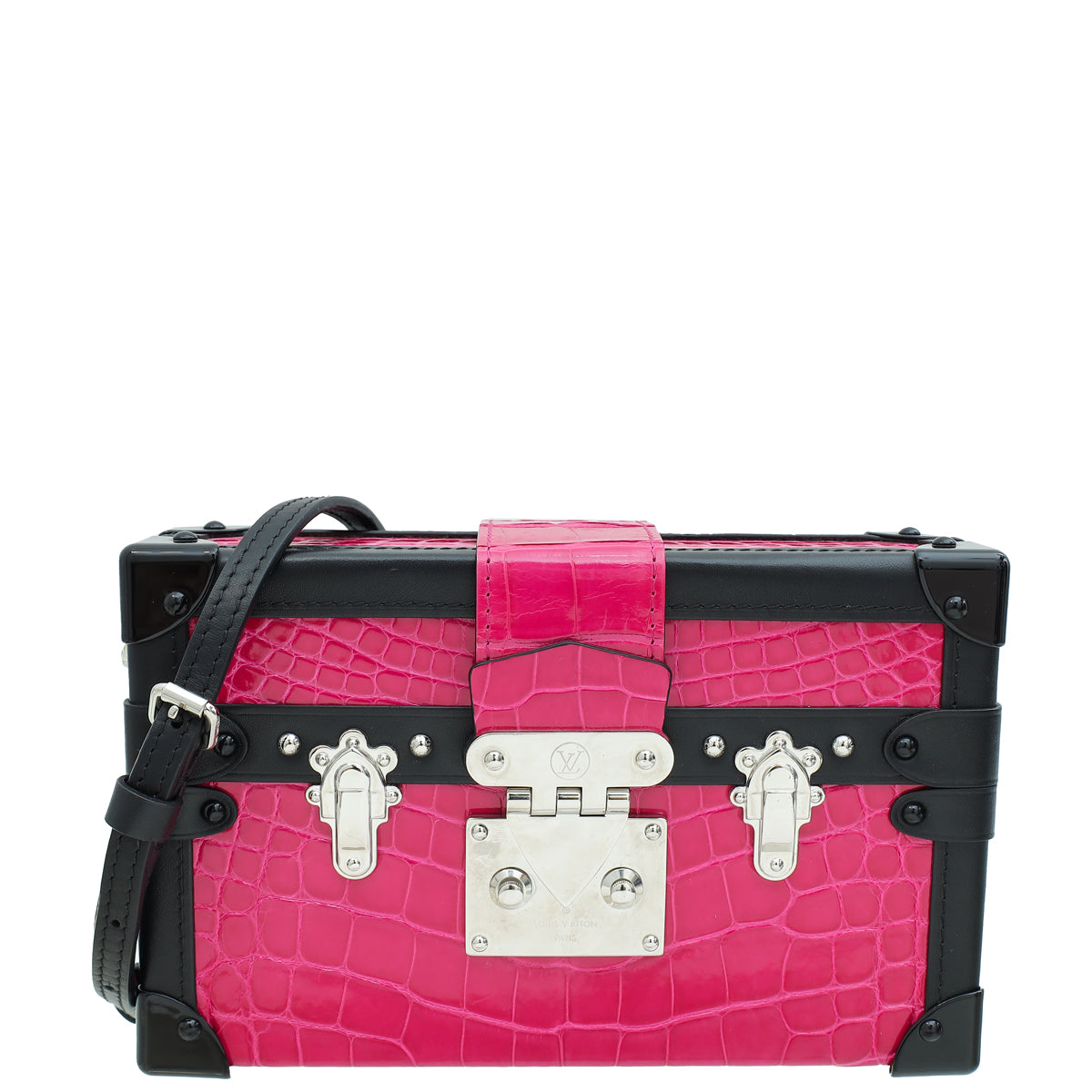 Louis Vuitton Bicolor Shiny Alligator Petite Malle Bag-Louis Vuitton-THE CLOSET