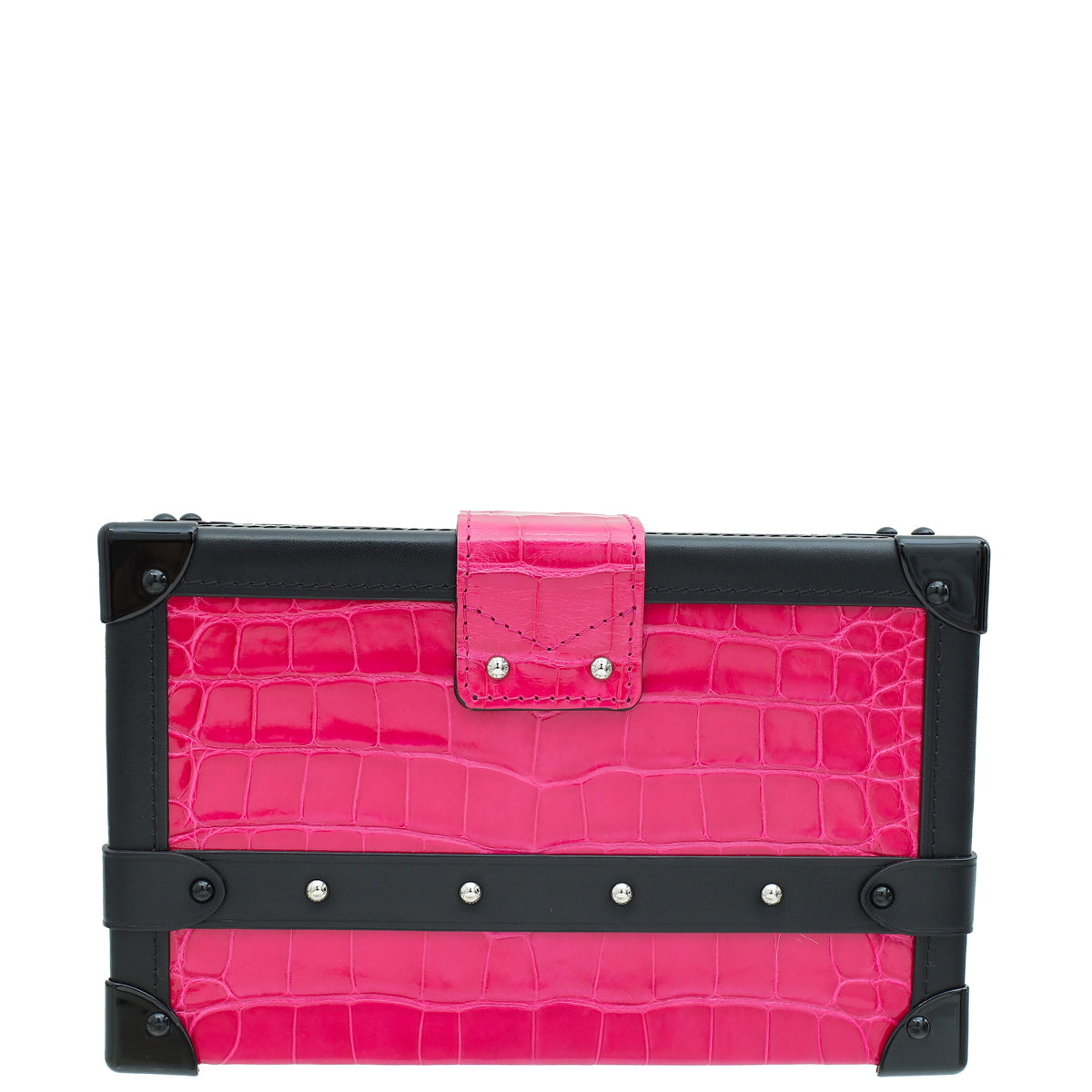 Louis Vuitton Bicolor Shiny Alligator Petite Malle Bag