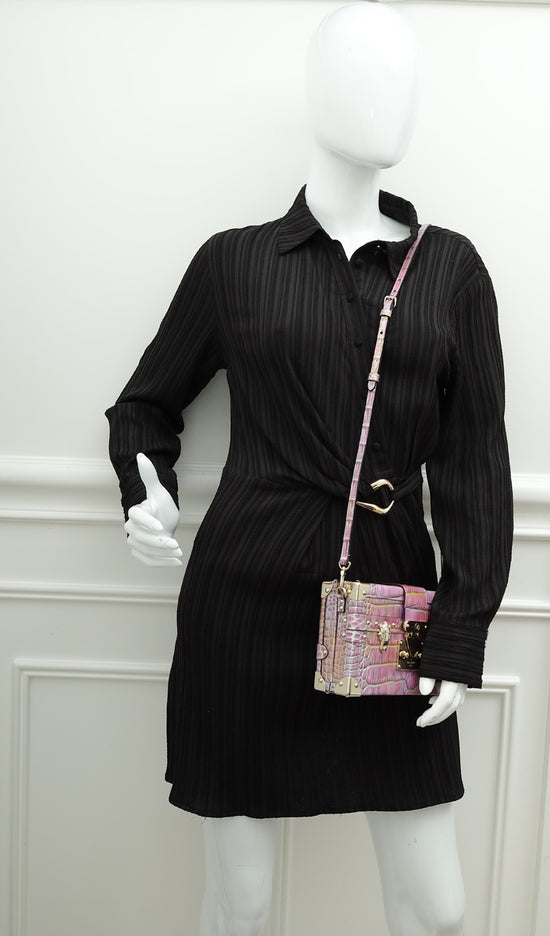 Louis Vuitton Bicolor Alligator Petite Malle Bag-Louis Vuitton-THE CLOSET