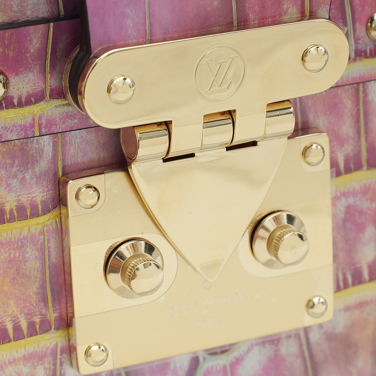 Louis Vuitton Bicolor Alligator Petite Malle Bag-Louis Vuitton-THE CLOSET