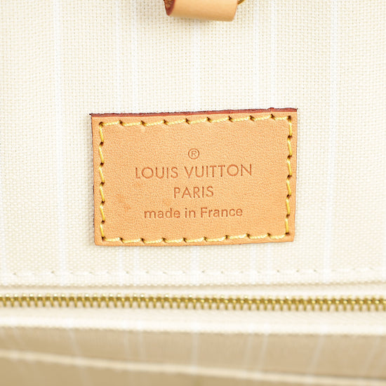 Louis Vuitton Blue By The Pool Onthego GM Portofino Print Raffia Bag