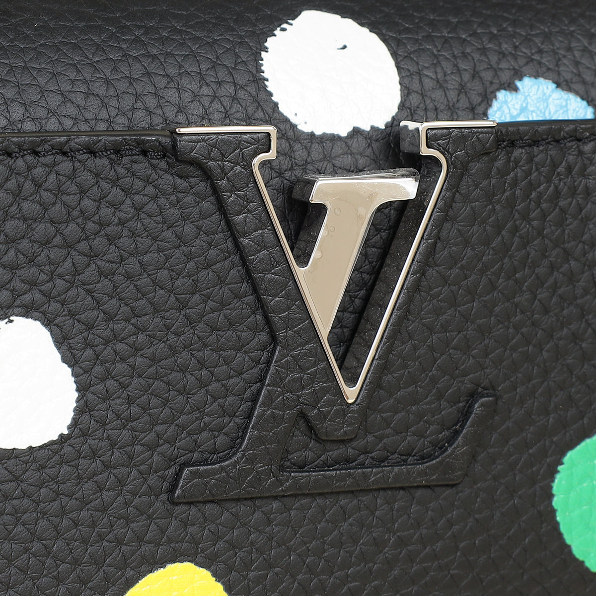 Louis Vuitton Multicolor X YK Capucines MM Painted Dots Bag