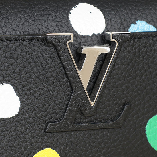 Louis Vuitton Multicolor X YK Capucines MM Painted Dots Bag