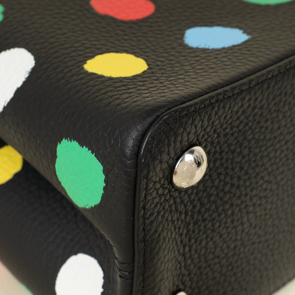 Louis Vuitton Multicolor X YK Capucines MM Painted Dots Bag