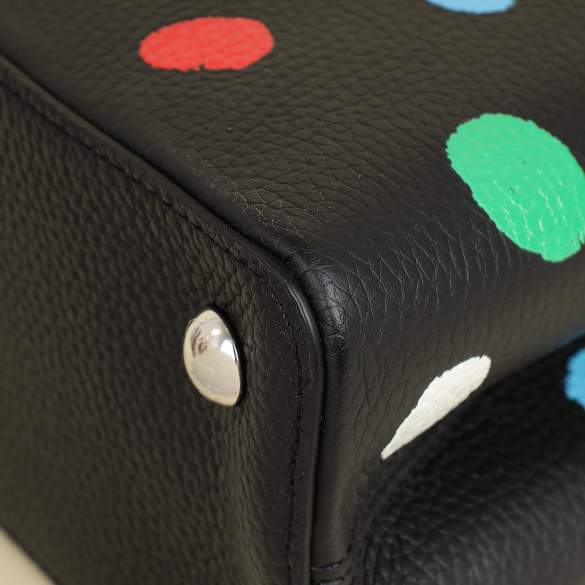 Louis Vuitton Multicolor X YK Capucines MM Painted Dots Bag