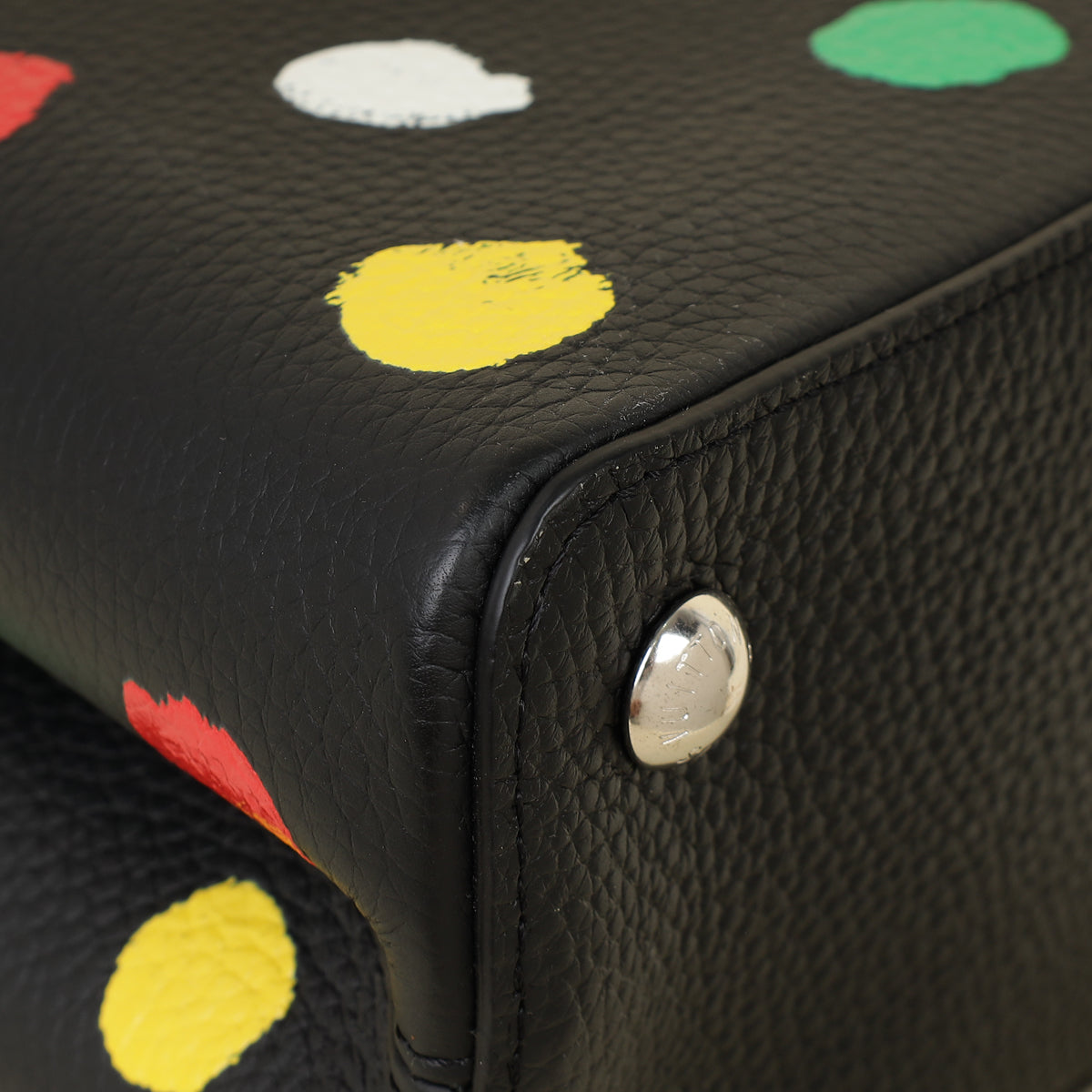 Louis Vuitton Multicolor X YK Capucines MM Painted Dots Bag