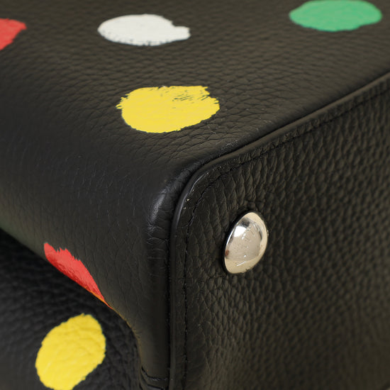 Louis Vuitton Multicolor X YK Capucines MM Painted Dots Bag