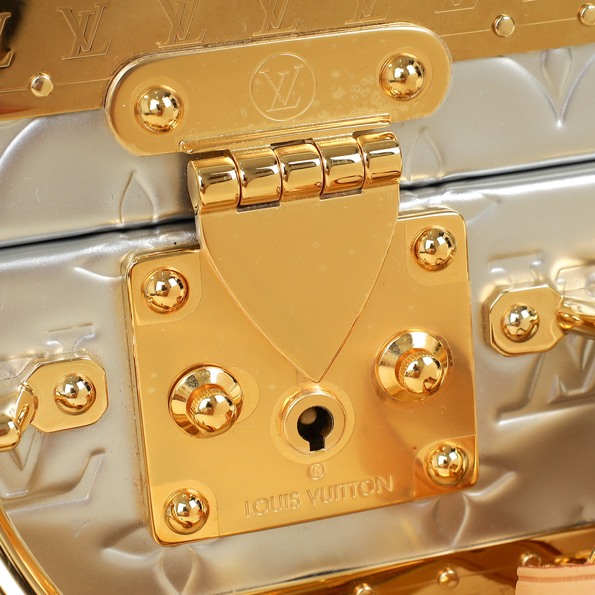 Louis Vuitton Bicolor Monogram Petite Valise Top Handle Trunk w/ MKH Initials