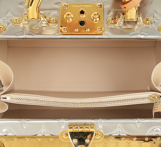 Louis Vuitton Bicolor Monogram Petite Valise Top Handle Trunk w/ MKH Initials