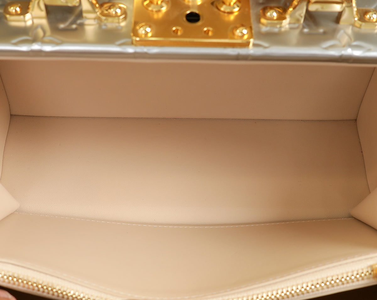 Louis Vuitton Bicolor Monogram Petite Valise Top Handle Trunk w/ MKH Initials