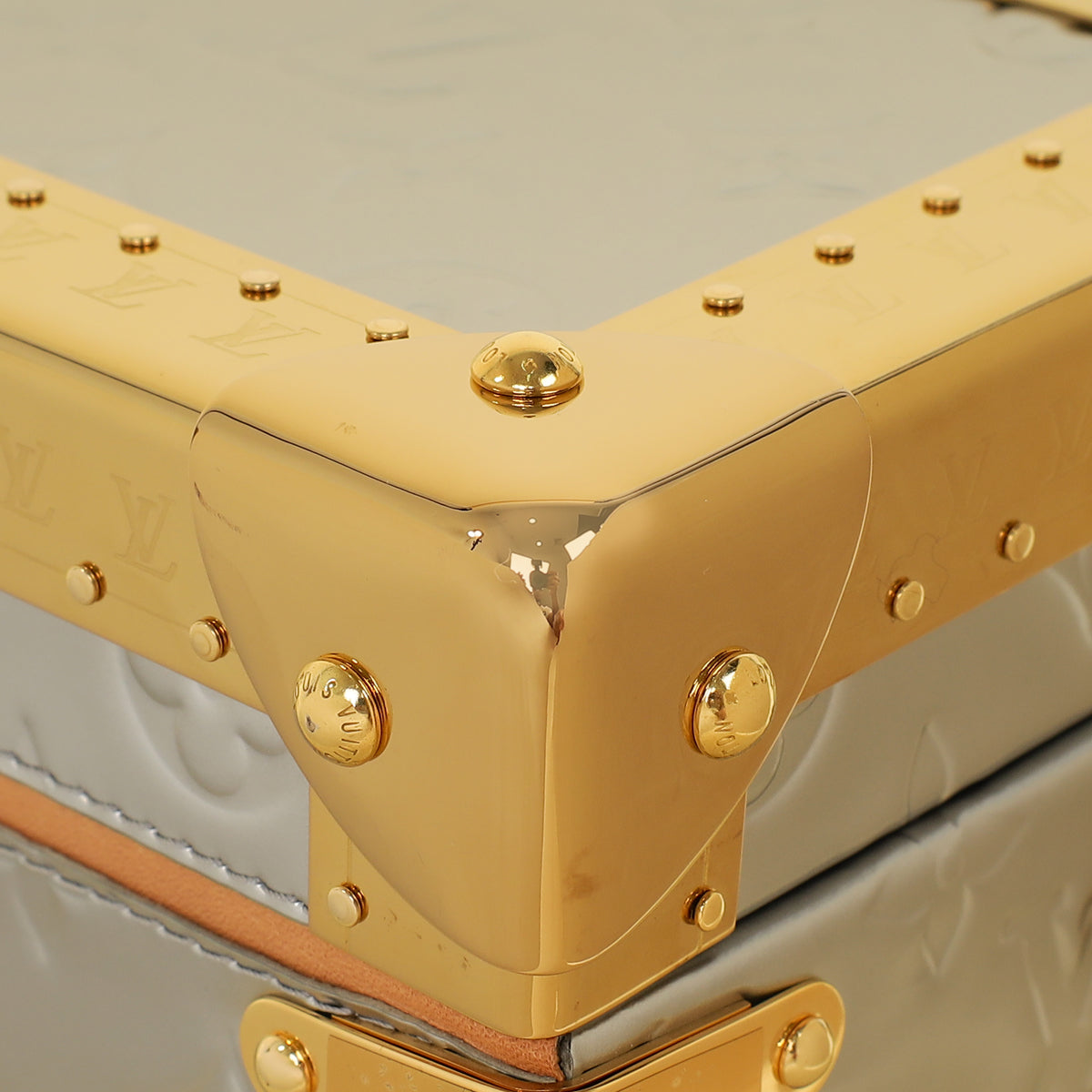 Louis Vuitton Bicolor Monogram Petite Valise Top Handle Trunk w/ MKH Initials