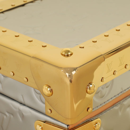 Louis Vuitton Bicolor Monogram Petite Valise Top Handle Trunk w/ MKH Initials