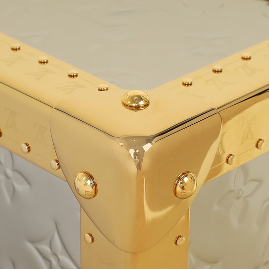 Louis Vuitton Bicolor Monogram Petite Valise Top Handle Trunk w/ MKH Initials