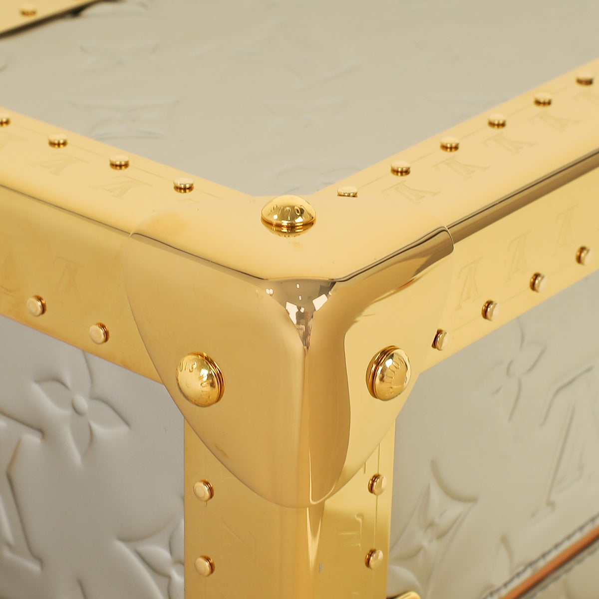 Louis Vuitton Bicolor Monogram Petite Valise Top Handle Trunk w/ MKH Initials