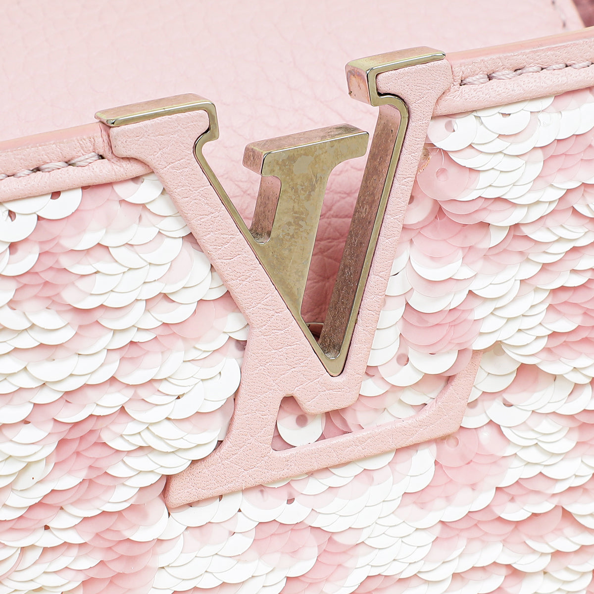 Louis Vuitton Bicolor Capucines Mini Sequins Bag