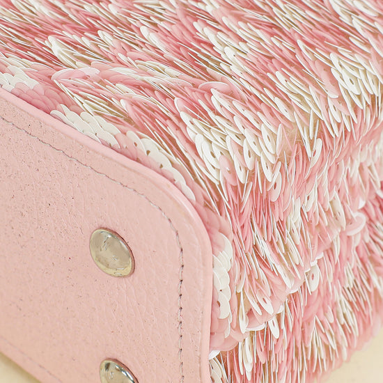 Louis Vuitton Bicolor Capucines Mini Sequins Bag