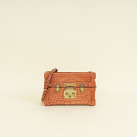Louis Vuitton Light Brown Alligator Petite Malle Bag