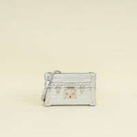 Louis Vuitton Silver Alligator Petite Malle Bag