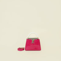 Louis Vuitton Bicolor Shiny Alligator Mini Capucines Bag