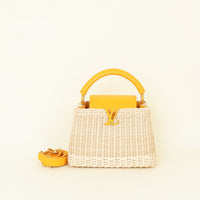 Louis Vuitton Bicolor Cowhide Rattan Capucines BB Bag