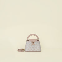 Louis Vuitton Desert Sand Swarovski Crystal Mini Capucines Bag