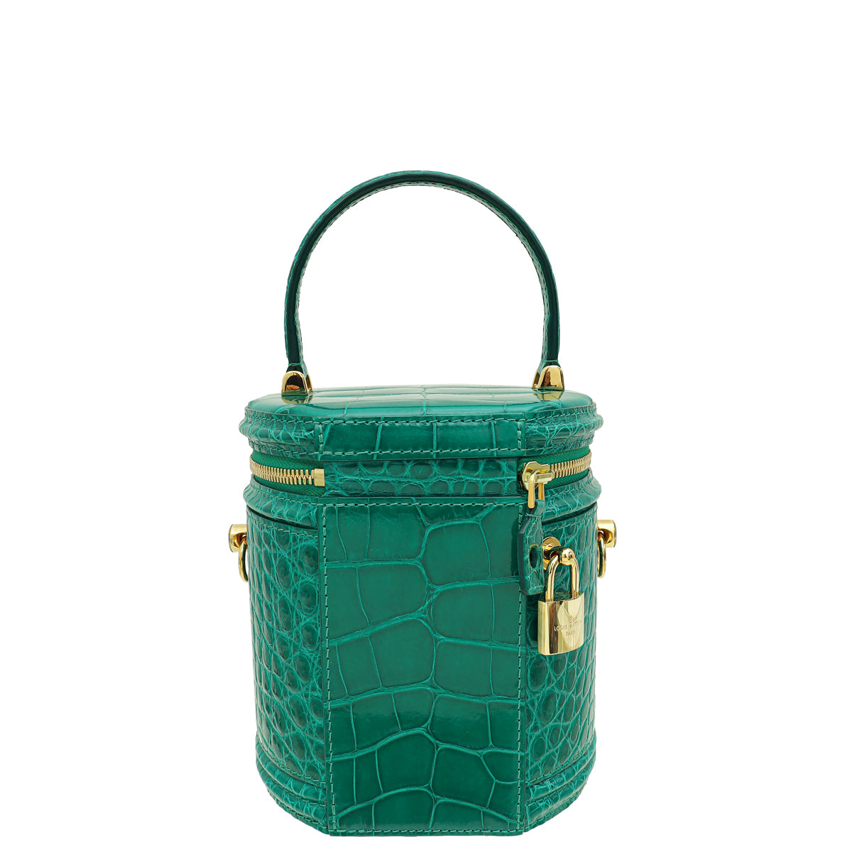 Louis Vuitton Emeralde Green Crocodilian Shiny Alligator Cannes Bag-Louis Vuitton-THE CLOSET
