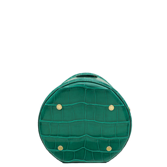 Louis Vuitton Emeralde Green Crocodilian Shiny Alligator Cannes Bag