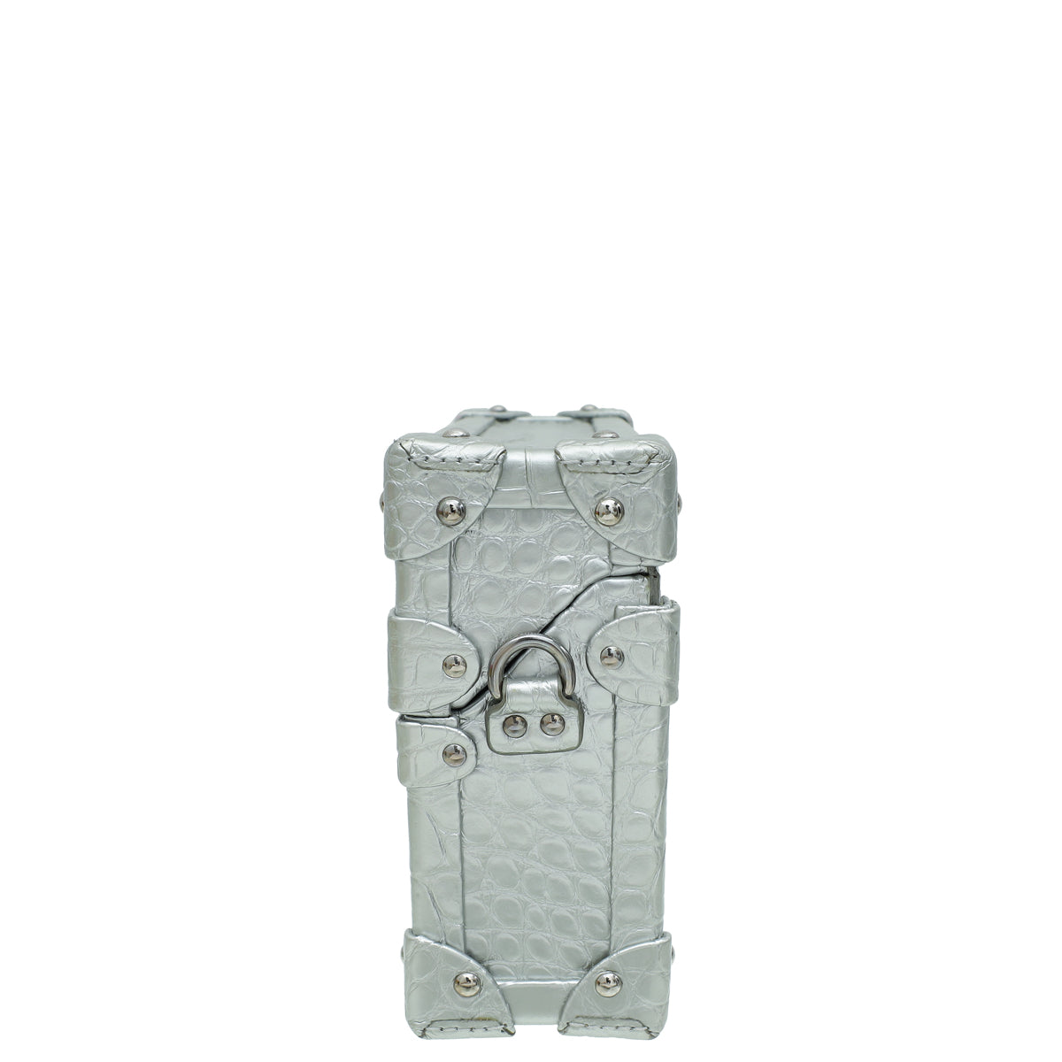 Louis Vuitton Silver Alligator Petite Malle Bag