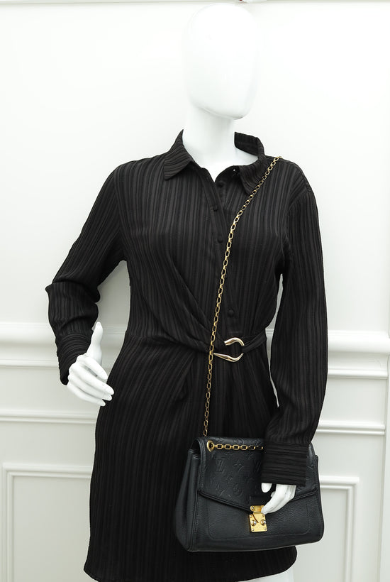 Load image into Gallery viewer, Louis Vuitton Black Monogram Empreinte Saint Germain PM Bag
