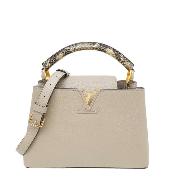 Louis Vuitton Galet Python Handle Capucines BB Bag