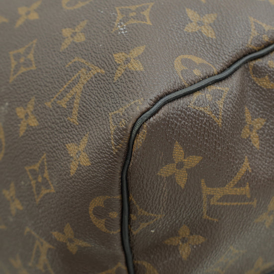 Louis Vuitton Monogram Black Keepall Bandouliere 55 Bag