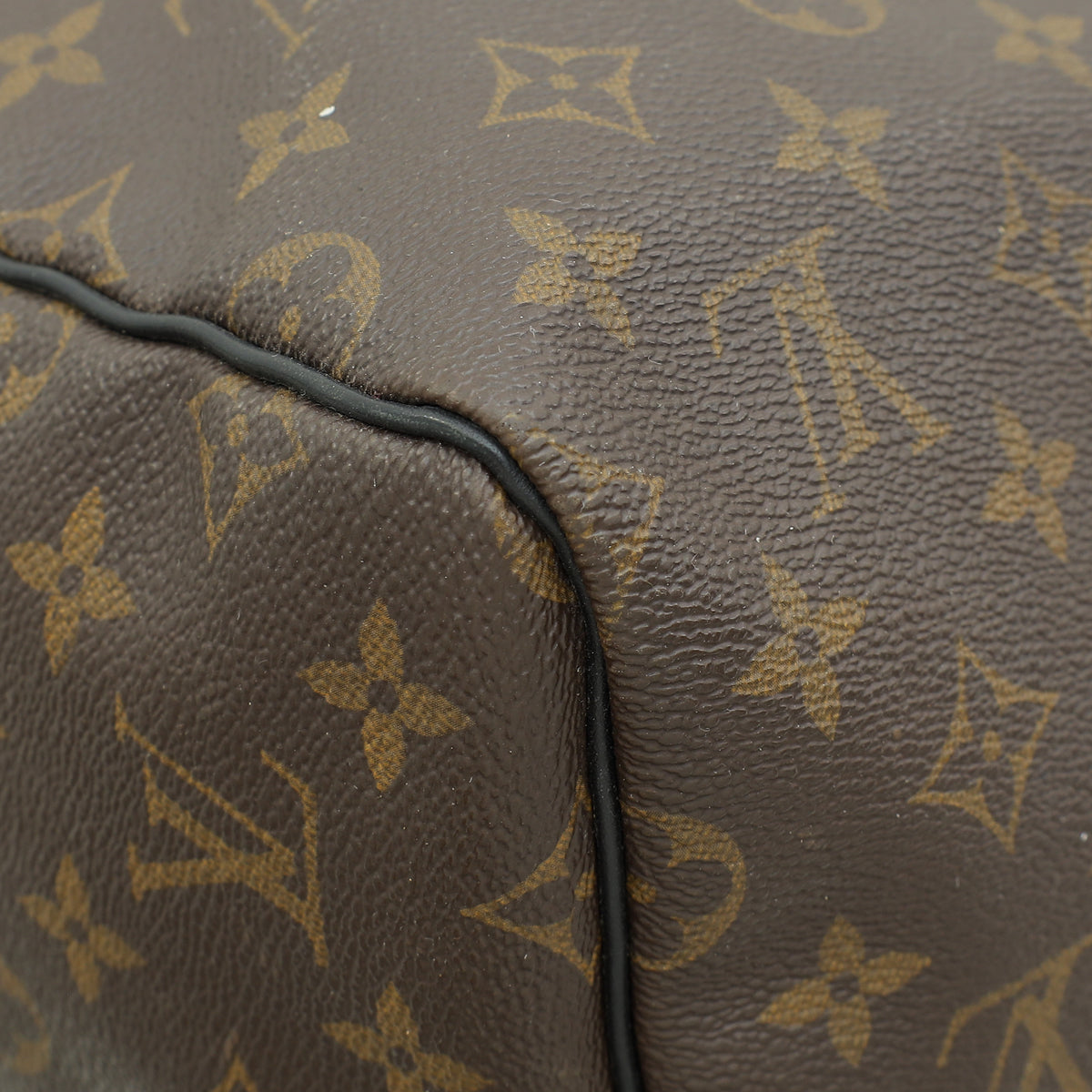 Louis Vuitton Monogram Black Keepall Bandouliere 55 Bag