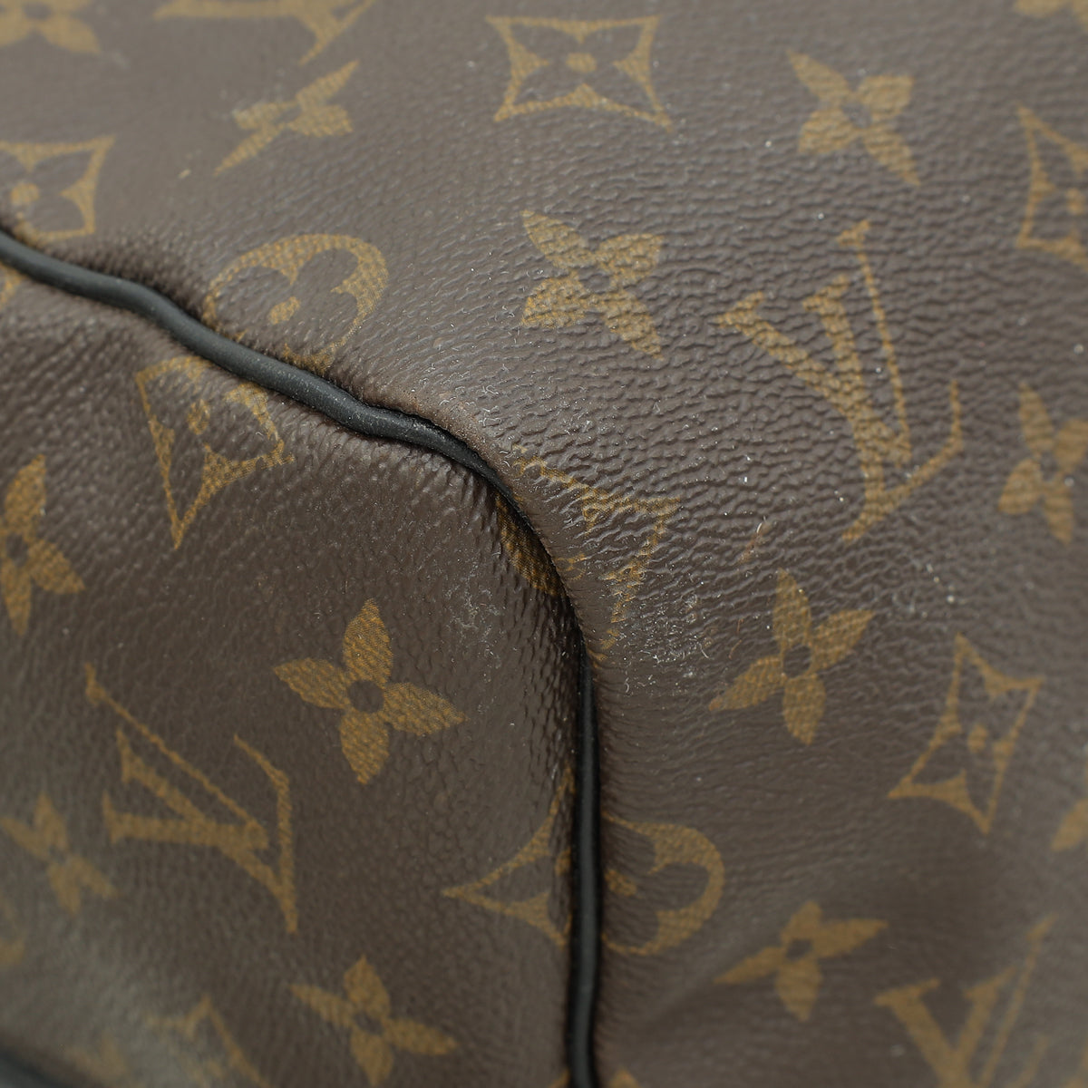 Louis Vuitton Monogram Black Keepall Bandouliere 55 Bag